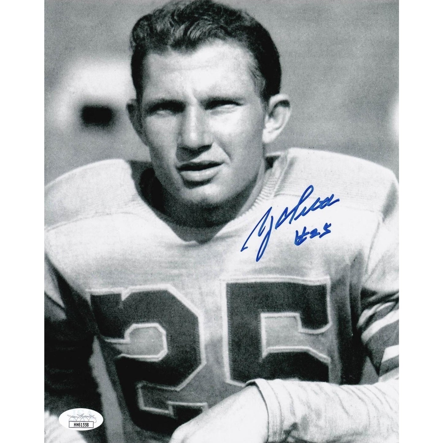 Y.A. Tittle Autographed 8x10 LSU Tigers Photo JSA