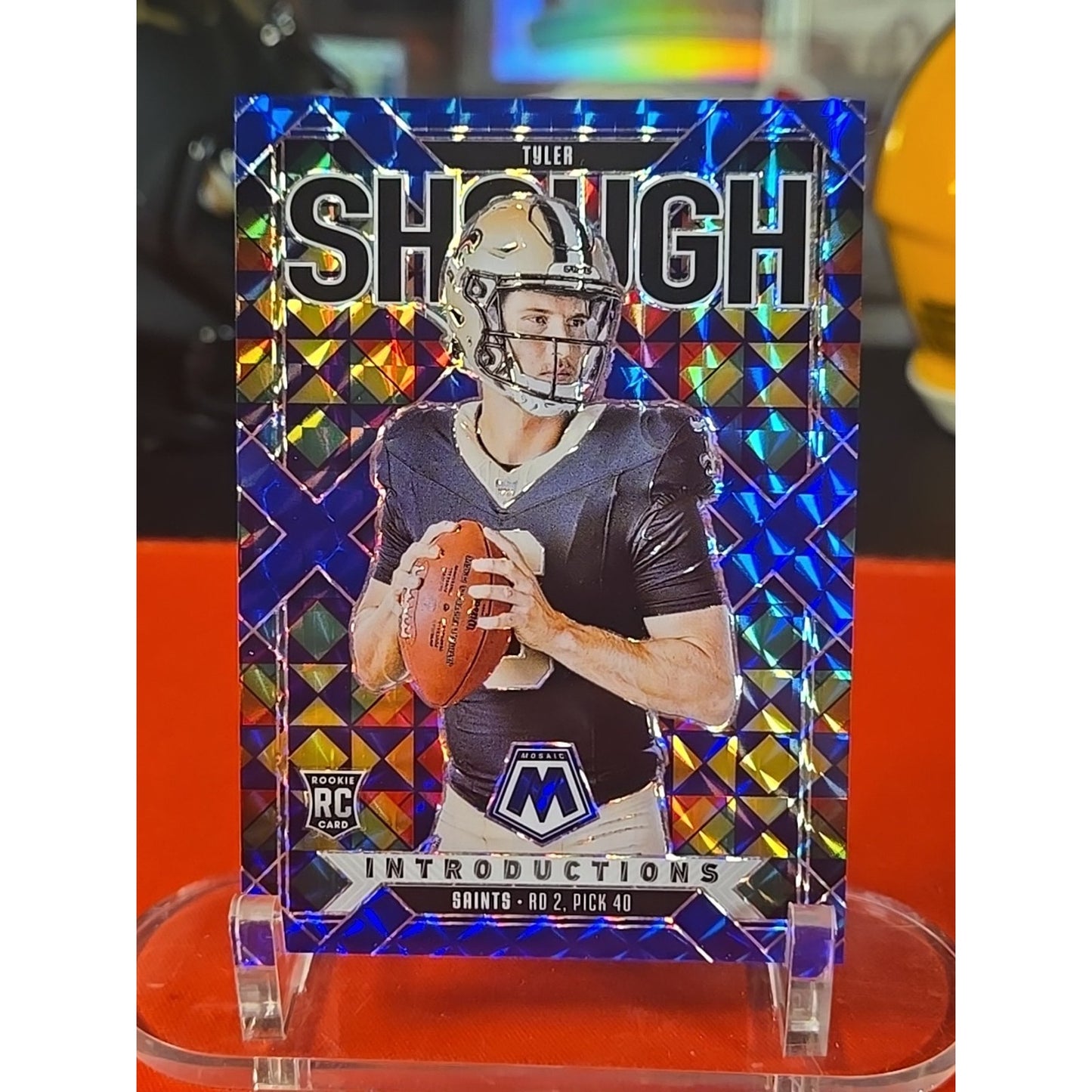 Tyler Shough /99 RC 2025 Mosaic Introdouctions Blue