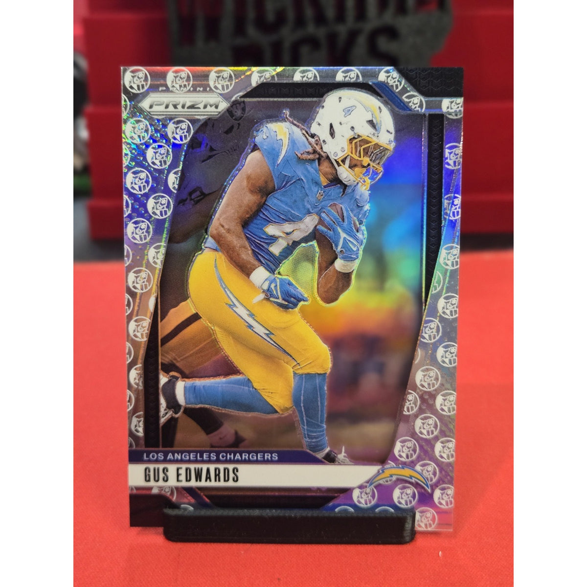 Gus Edwards /3 White Knight 2024 Panini Prizm - #158