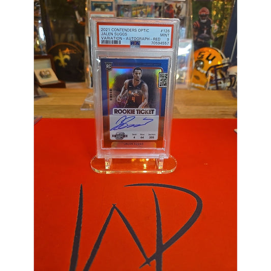 Jalen Suggs 2021-22 Panini Contenders Optic Rookie Ticket Variation Red Auto 126