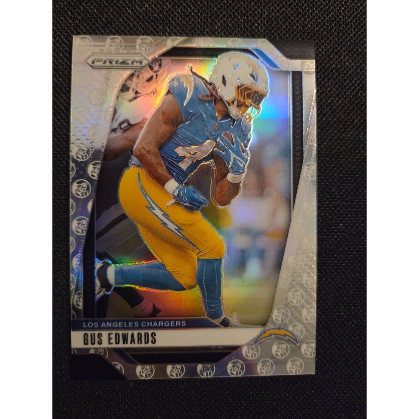 Gus Edwards /3 White Knight 2024 Panini Prizm #158