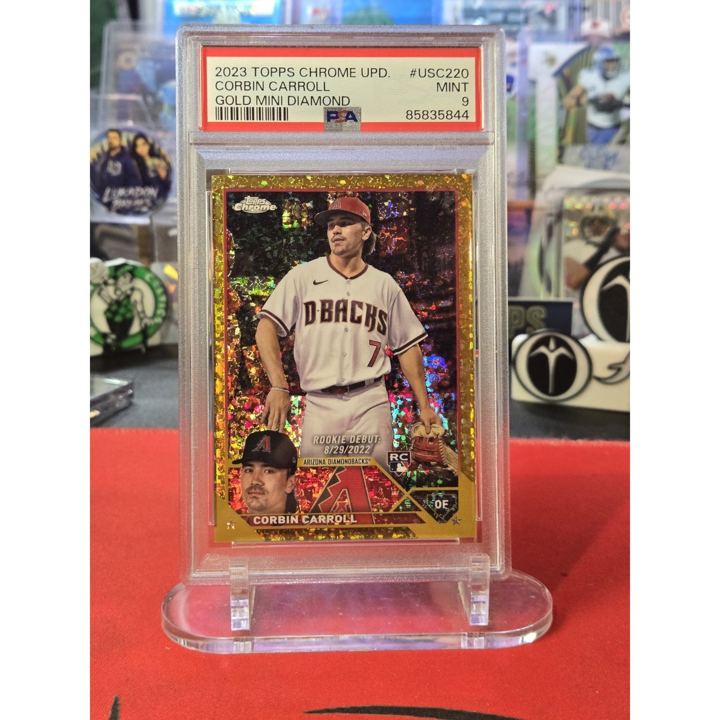Corbin Carroll /50 Rc 2023 Topps Chrome Update Series - Rookie Debut Gold