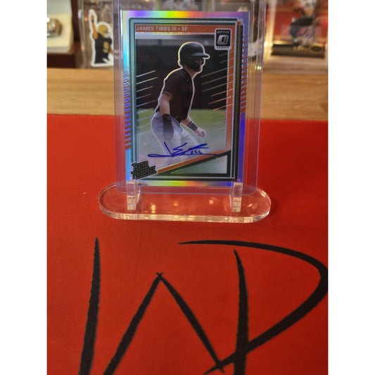 2025 Panini Donruss - Optic Rated Prospects James Tibbs III #187 Holo Prizm...