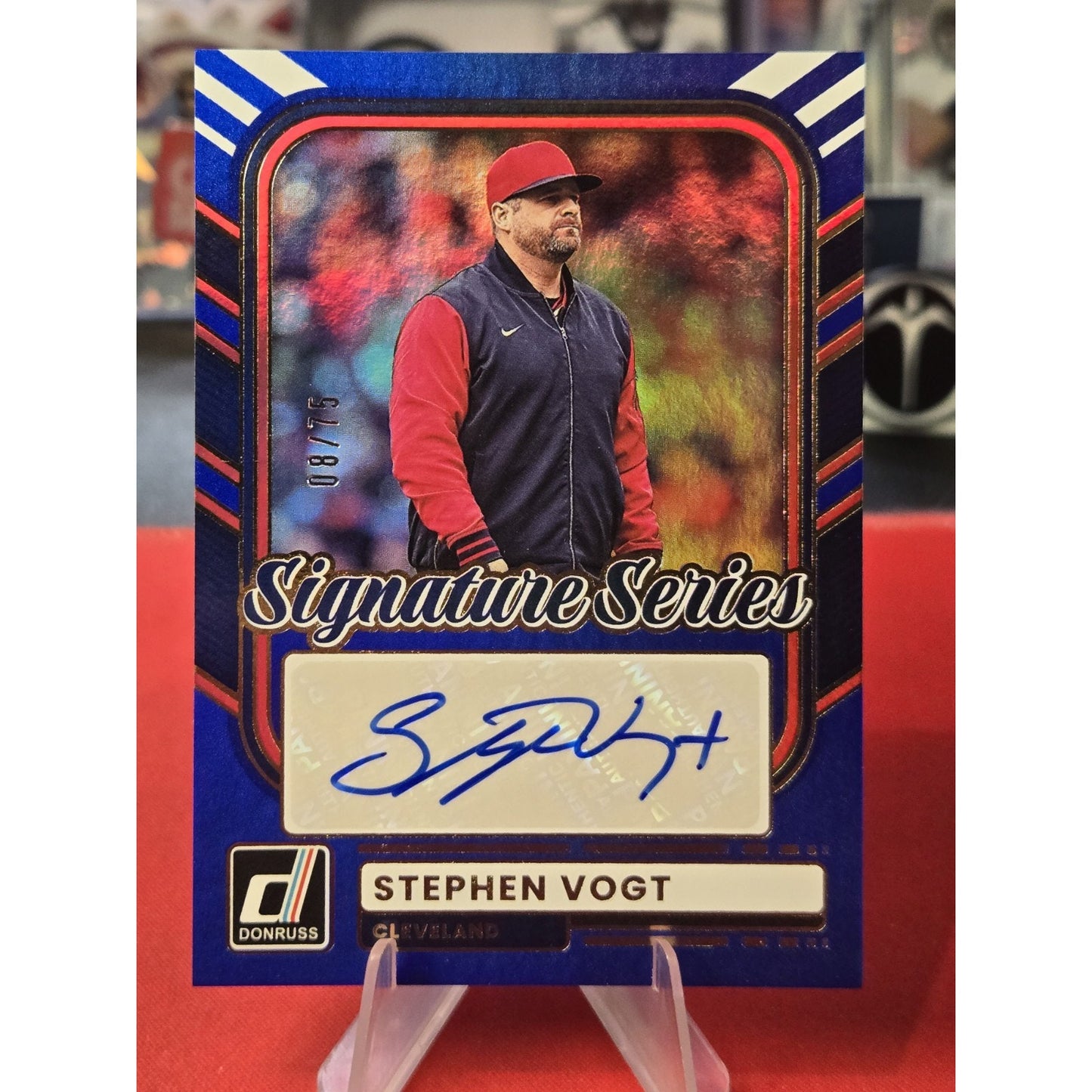 Stephen Vogt /75 Auto 2026 Panini Donruss - Signature Series #SS-SV Blue