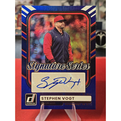 Stephen Vogt /75 Auto 2026 Panini Donruss - Signature Series #SS-SV Blue