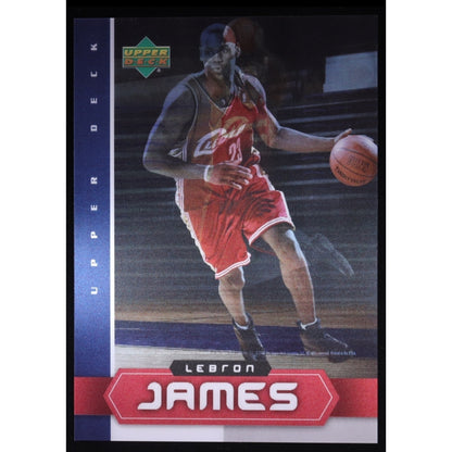 LeBron James 2003 Upper Deck 5 x 7 Jumbo 3D Holographic Rookie RC Card