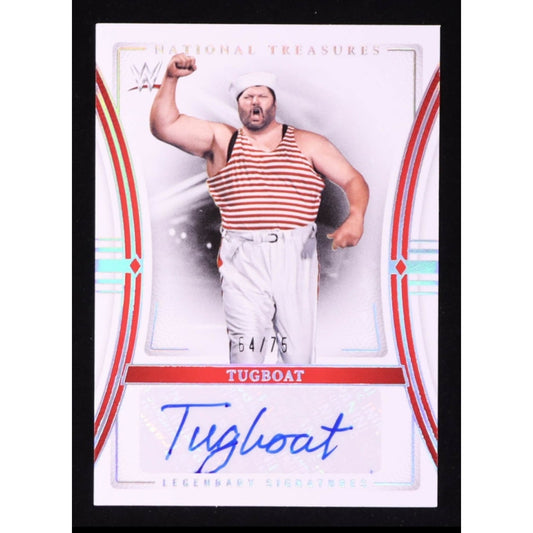 Tugboat 2024 Panini National Treasures WWE - Legendary Sig. Typhoon #LS-TGB /75