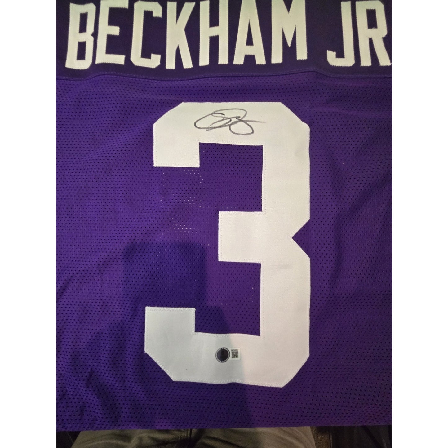 Odell Beckham Jr Autographed LSU Colors Custom Jersey - BAS