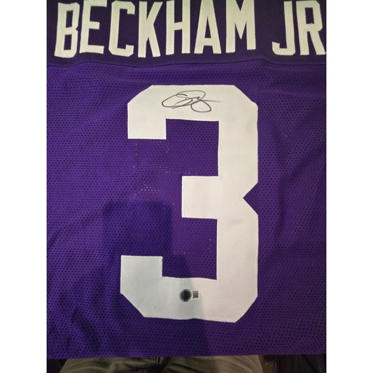 Odell Beckham Jr Autographed LSU Colors Custom Jersey - BAS