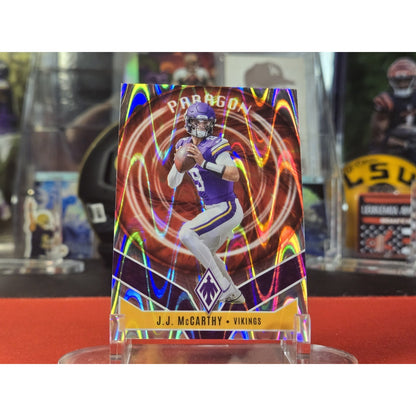 J.J. McCarthy /99 Paragon 2025 Panini Phoenix Silver Seismic