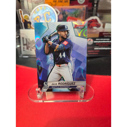Julio Rodriguez /199 2025 Bowman’s Best Teal Wave Refractor #49