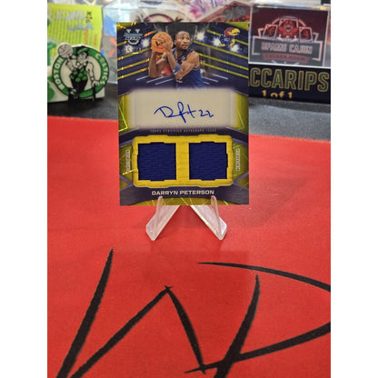 Darryn Peterson /75 2025-26 Bowman Best U Prospect Dual Relic Auto Yellow PDA-DP