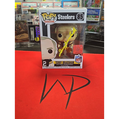 Terry Bradshaw Signed Autograph #85 Steelers Funko Pop Vinyl Figurine Beckett