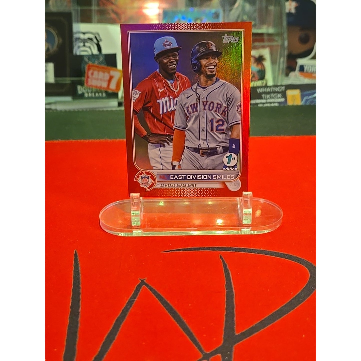 2022 Topps Series 1 1st Edition - Checklist /50 Francisco Lindor, Jazz Chisholm