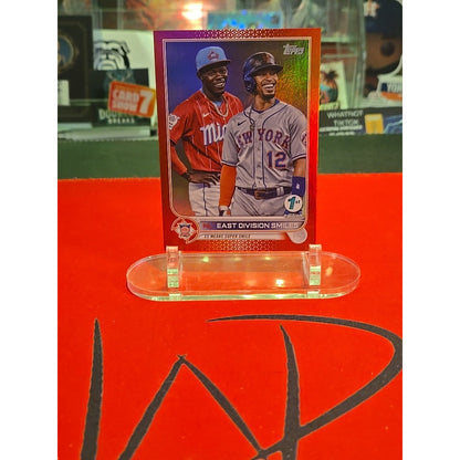 2022 Topps Series 1 1st Edition - Checklist /50 Francisco Lindor, Jazz Chisholm