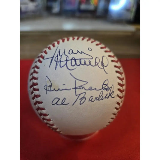 9 Hof Auto Ball Inc. W.Mays Marichal Matthews Feller Slaughter Snider JSA