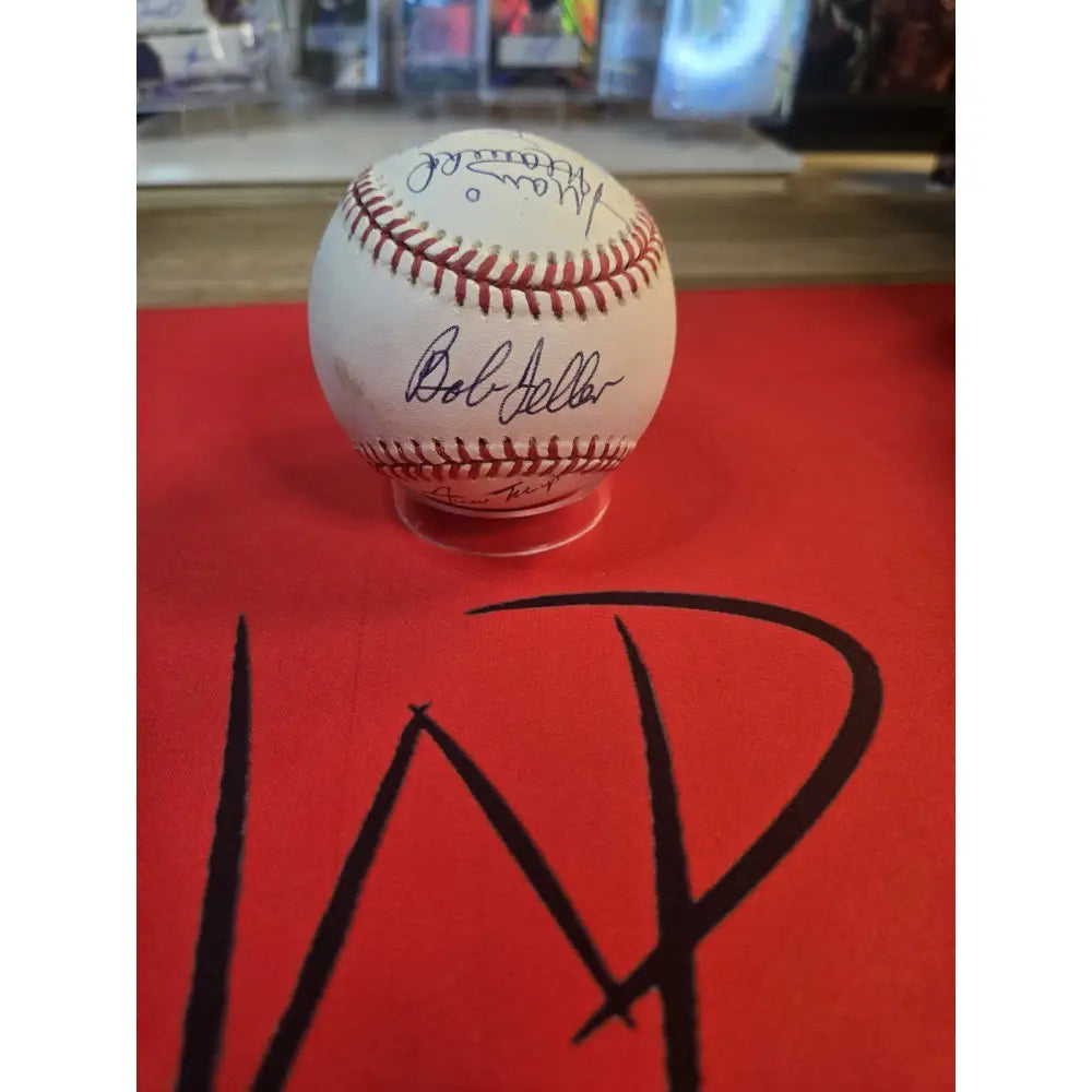 9 Hof Auto Ball Inc. W.Mays Marichal Matthews Feller Slaughter Snider JSA