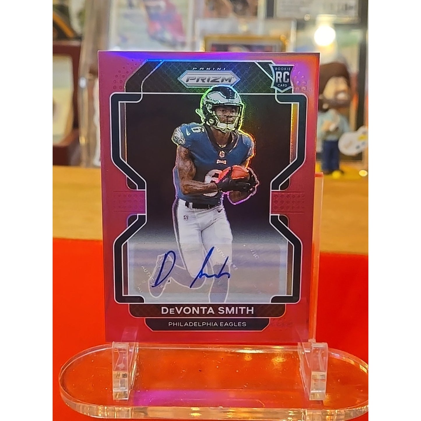 Devonta Smith Auto RC 2021 Panini Prizm #335 Pink Prizm