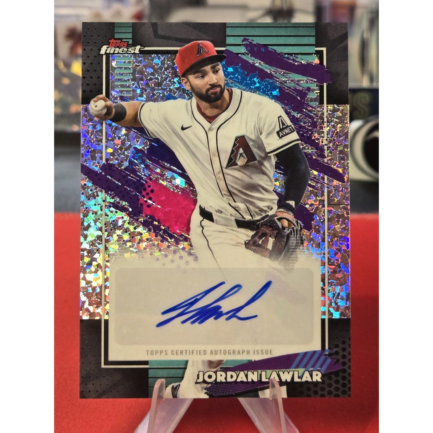 Jordan Lawler Auto 2026 Topps Finest #FMA-Mini Diamond Refractor