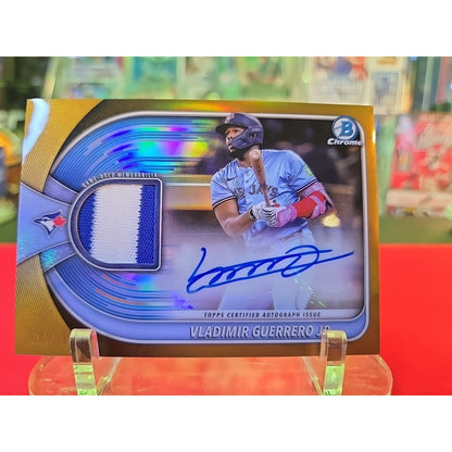 Vladimir Guerrero Jr /50 Patch Auto 2025 Bowman Chrome