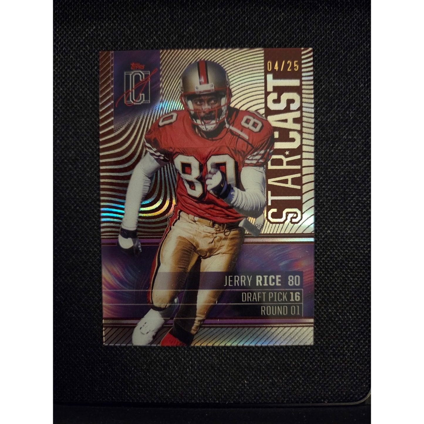 Jerry Rice /25 2024 Topps Signature Class StarCast #SC-23