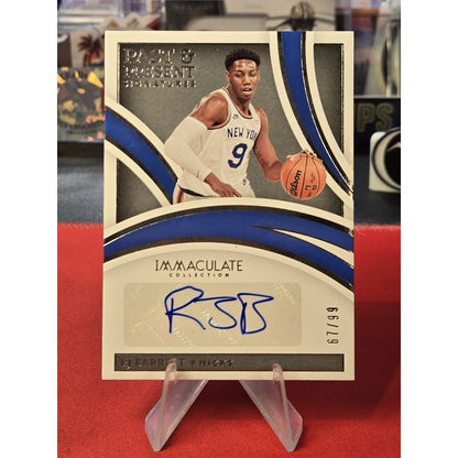 RJ Barrett /99 Auto 2021-22 Panini Immaculate Collection Past and Present