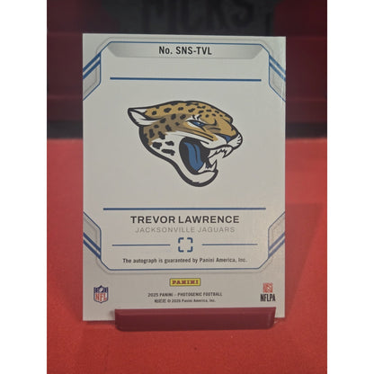 Trevor Lawrence /49 Auto 2025 Panini Photogenic - Snapshots Signatures Blue