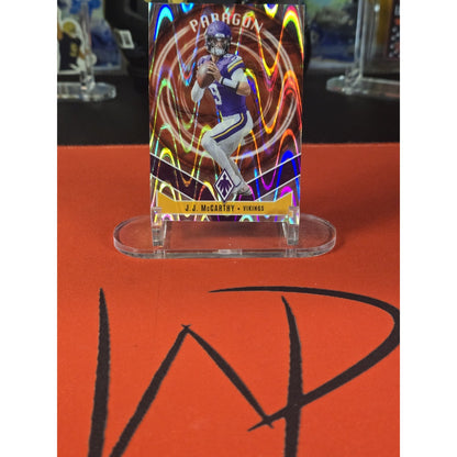 J.J. McCarthy /99 Paragon 2025 Panini Phoenix Silver Seismic