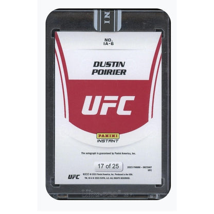 Dustin Poirier Autographed /25 Panini UFC Original Trading Card MMA