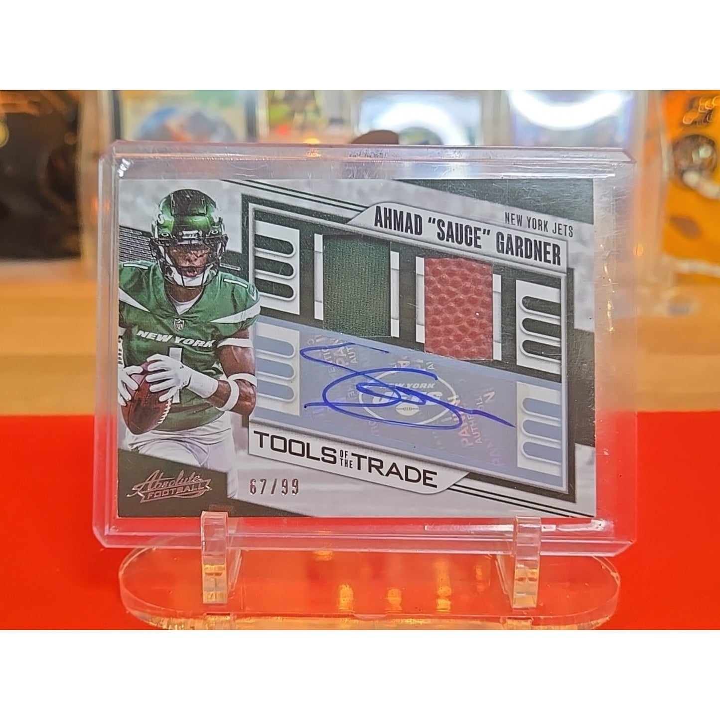 Sauce Gardner 2023 Absolute Football Tools Of The Trade Patch Auto /99