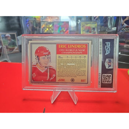 Eric Lindros 1990 Score Traded #88T Rookie Card PSA Grade 10