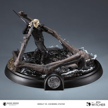 The Witcher Geralt Vs Kikamora Statue Netflix