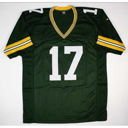 Davante Adams Autographed Custom Green Jersey JSA Authenticated