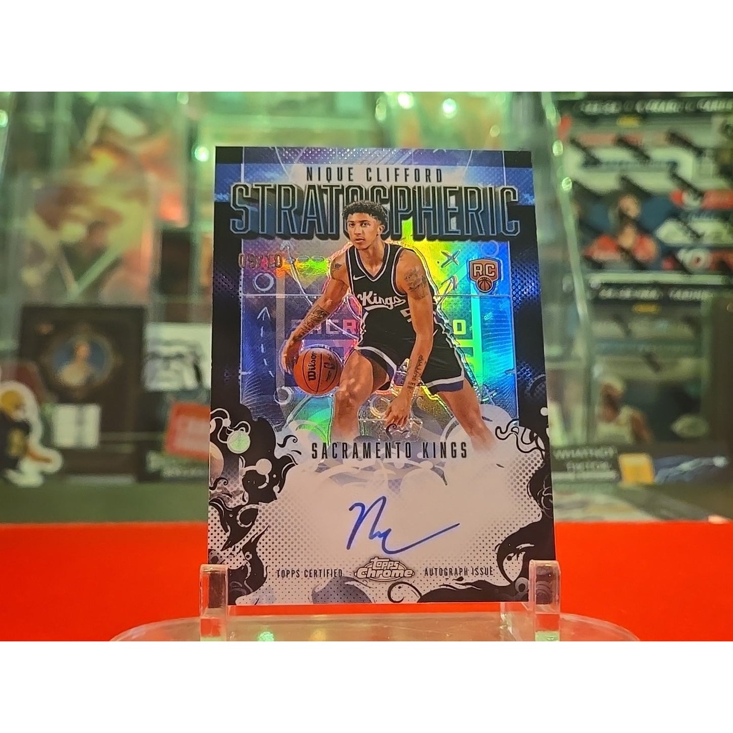 Nique Clifford /10 Rc Black Refractor Auto 2025-26 Topps Chrome #SMR-NC