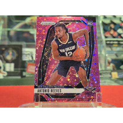 2024-25 Panini Prizm - Antonio Reeves #253 Pink Fast Break Prizm /50 (RC)