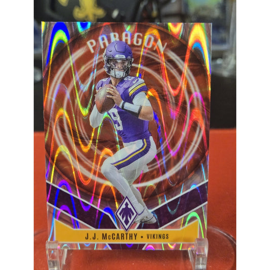 J.J. McCarthy /99 Paragon 2025 Panini Phoenix Silver Seismic