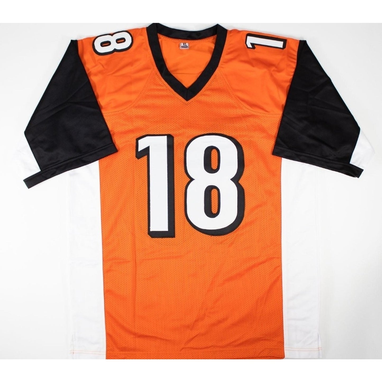 AJ Green Autographed Custom Black and Orange Jersey PSA