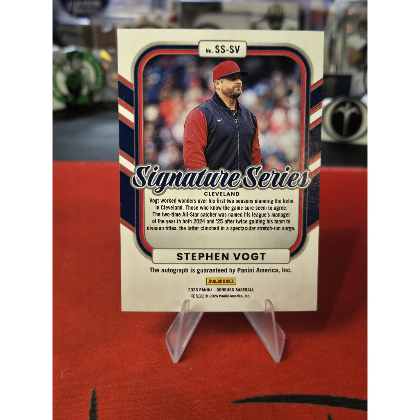 Stephen Vogt /75 Auto 2026 Panini Donruss - Signature Series #SS-SV Blue