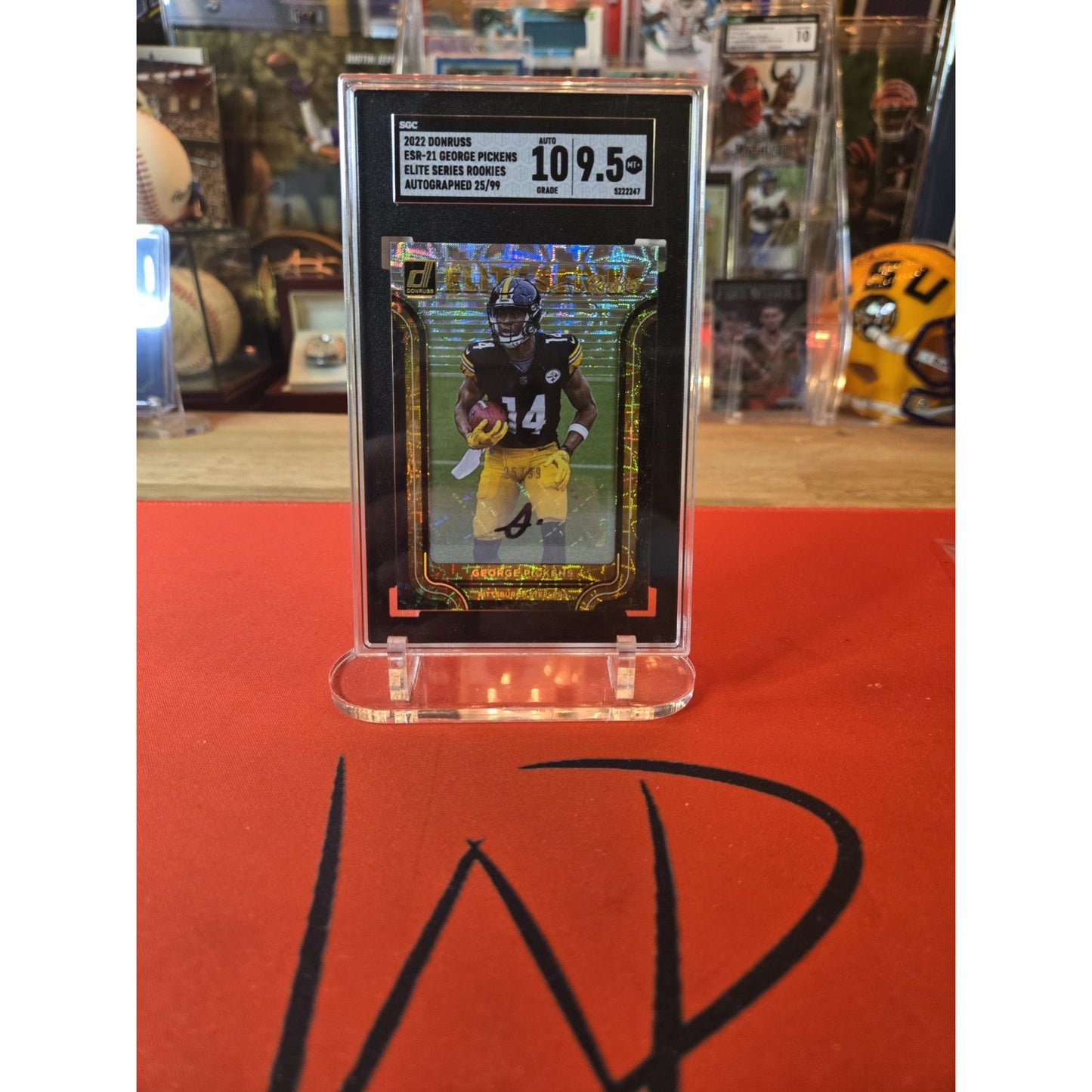 2022 Donruss Elite Series Rookies George Pickens Auto RC /99 RC #ESR-21 Steelers