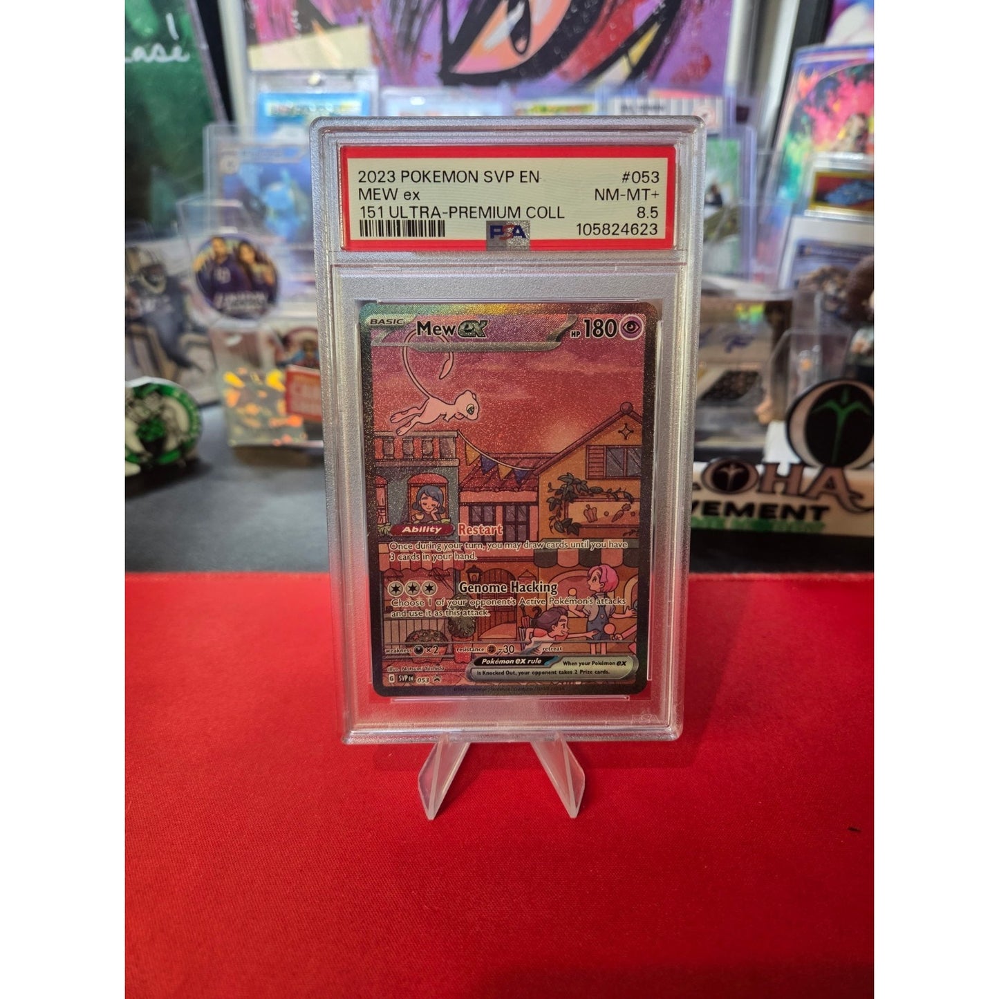 2023 POKEMON SVP EN-SV BLACK STAR PROMO #053 MEW EX PSA 8.5