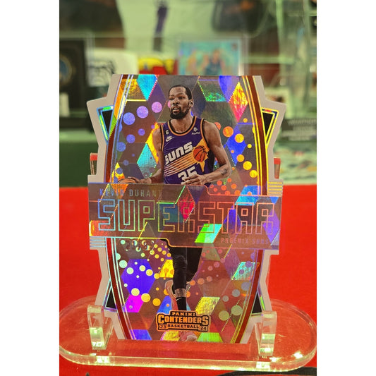 Kevin Durant /99- 2023-24 Panini Contenders Superstar Die-Cuts #8 Playoff Ticket