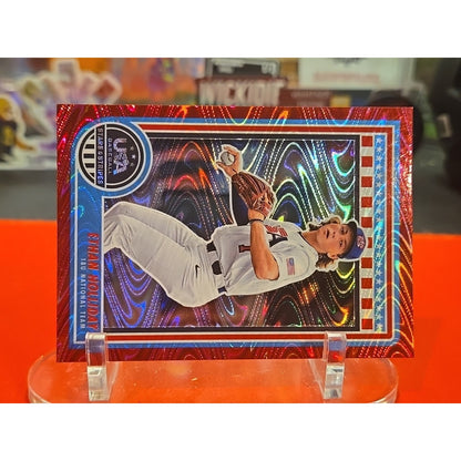 2025 Panini Stars and Stripes - Ethan Holliday #14 Red Swirl /249 (RC)