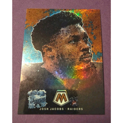 Josh Jacobs Micro Mosaic Case Hit 2023 Panini Mosaic