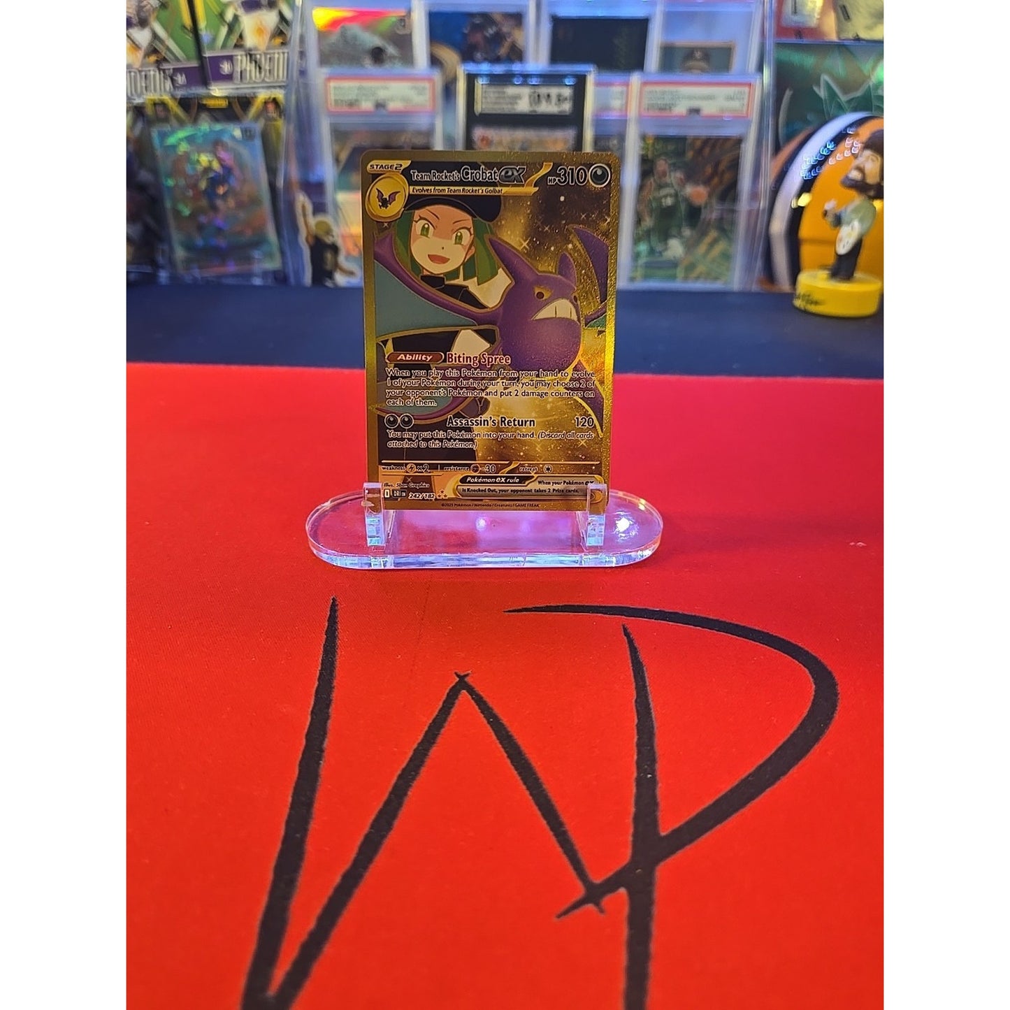 Team Rocket's Crobat ex 242/182 Sv10: Destined Rivals Holo