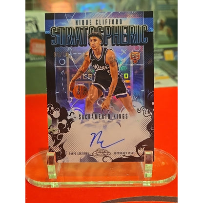 Nique Clifford /10 Rc Black Refractor Auto 2025-26 Topps Chrome #SMR-NC
