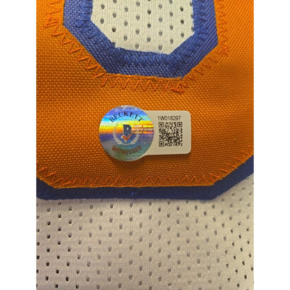 Donte DiVincenzo Signed New York Knicks Custom Jersey Beckett Witness BAS COA