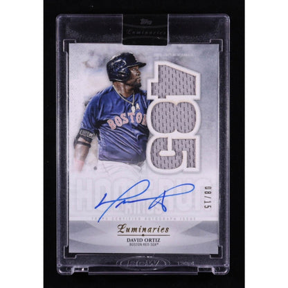 David Ortiz /15 Home Run Total 2019 Topps Luminaries Home Run Kings Autographs
