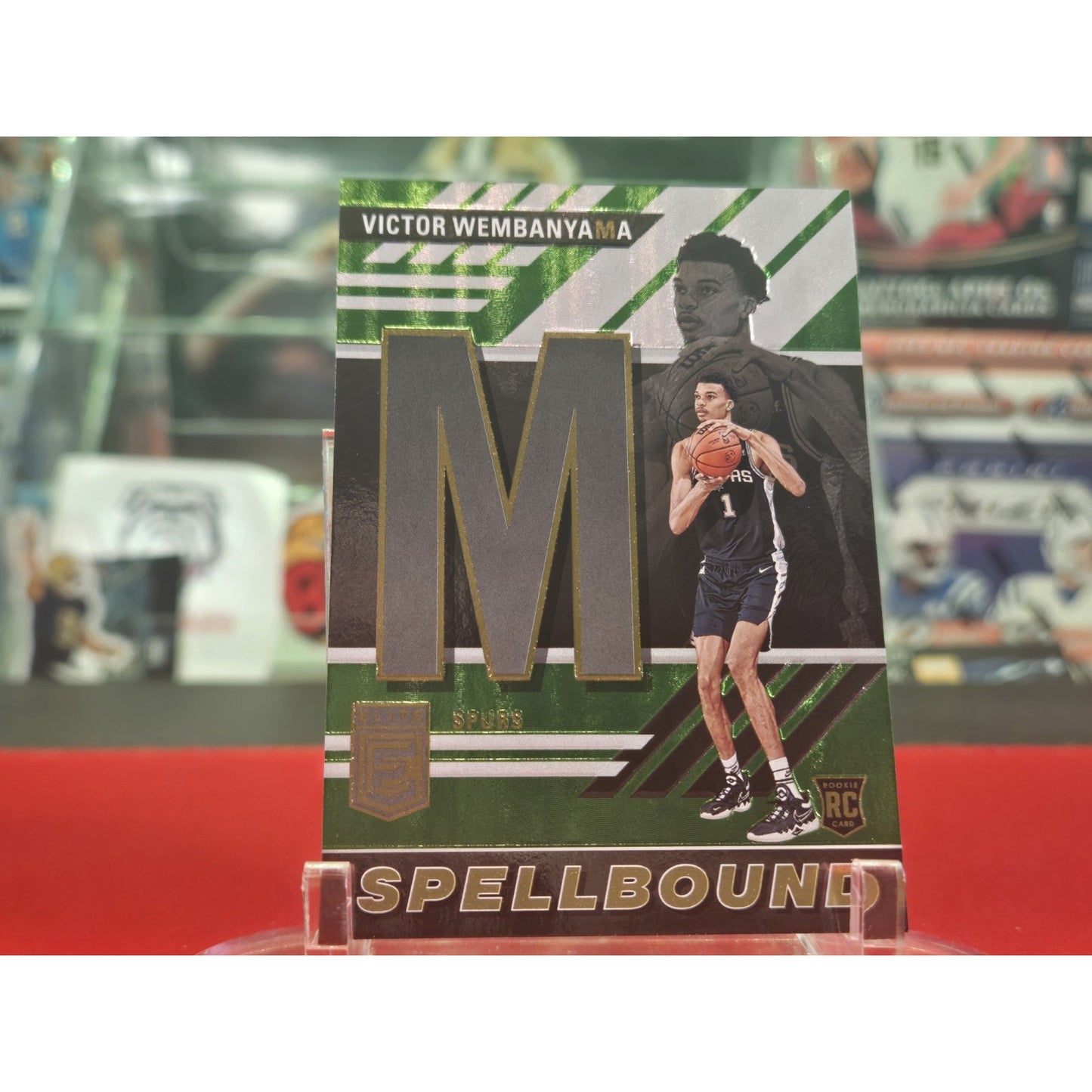 Victor Wembanyama /75 RC Spellbound Green 2023-24 Panini Donruss Elite