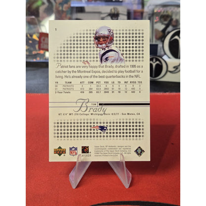 Tom Brady 2002 SP Authentic #1