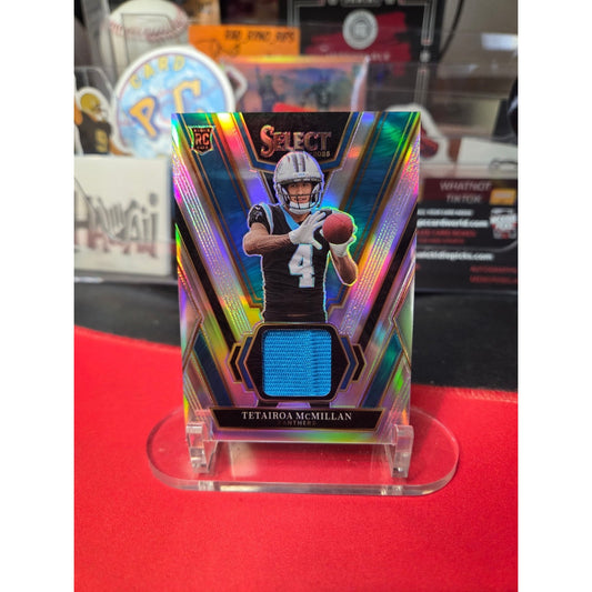 Tetairoa Mcmillan/125 Rc Mem 2025 Panini Rookie Swatches Prizm #Rsw-Tmn